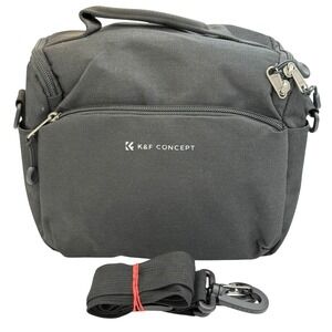 K&F Concept Black Camera Shoulder Bag Padded DSLR Mirrorless Messenger Case
